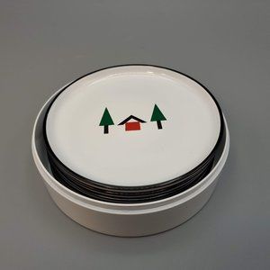 Katja Holiday Coaster Set in Container - Set of 6
